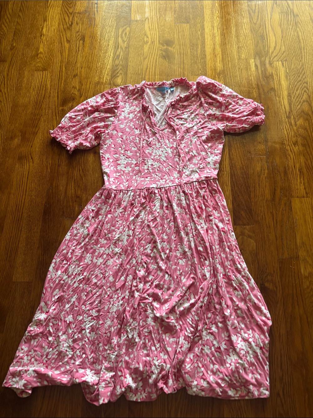 Draper James Pink Floral Midi Dress